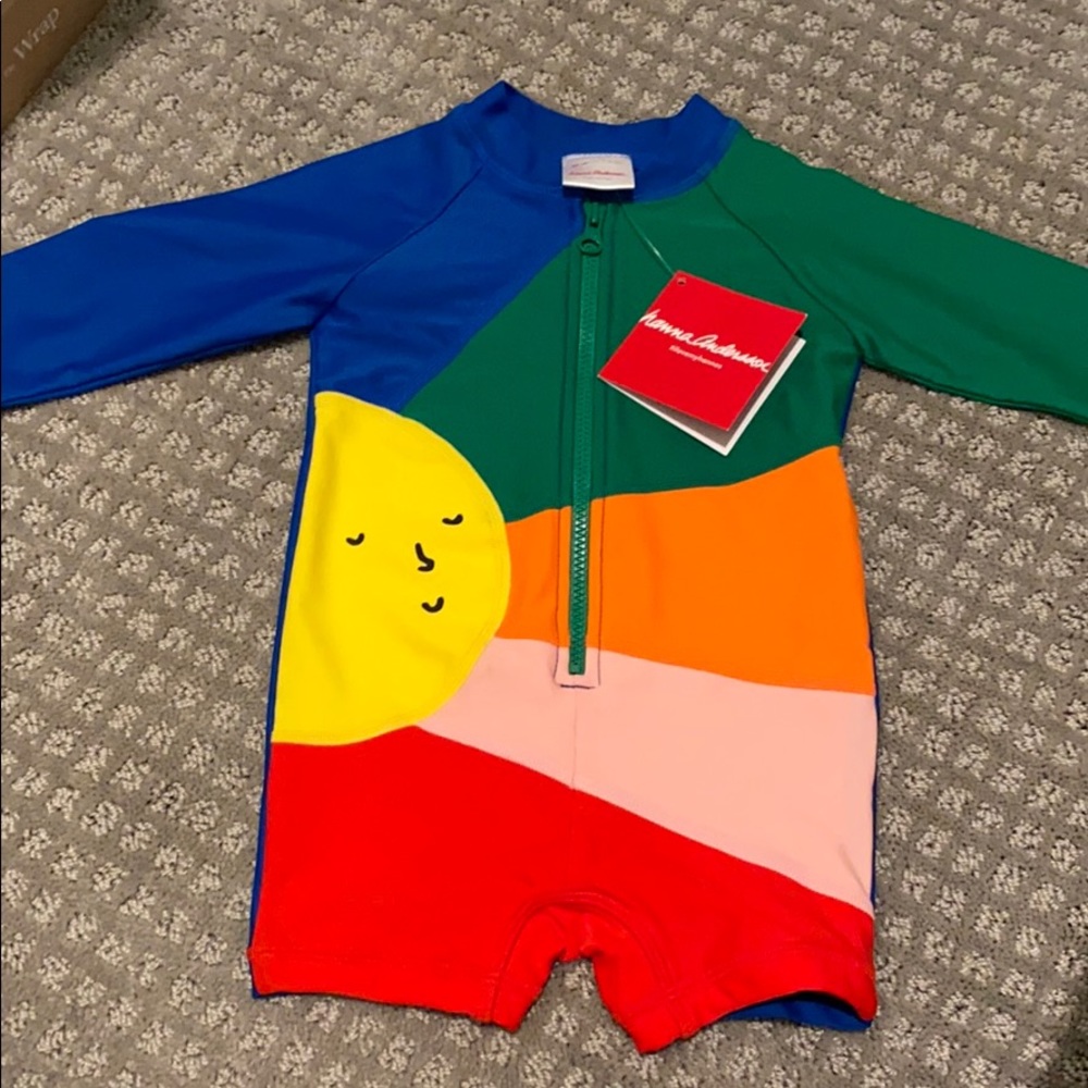 One piece bathing suit with sleeves